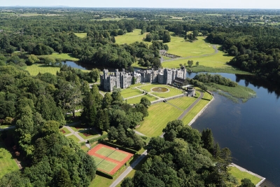An ariel view of the beautiful Castle in Ireland
